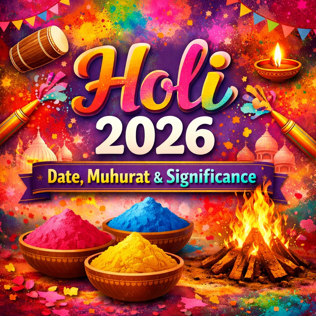 Holi 2026 date, Holi 2026 muhurat, Holika Dahan 2026