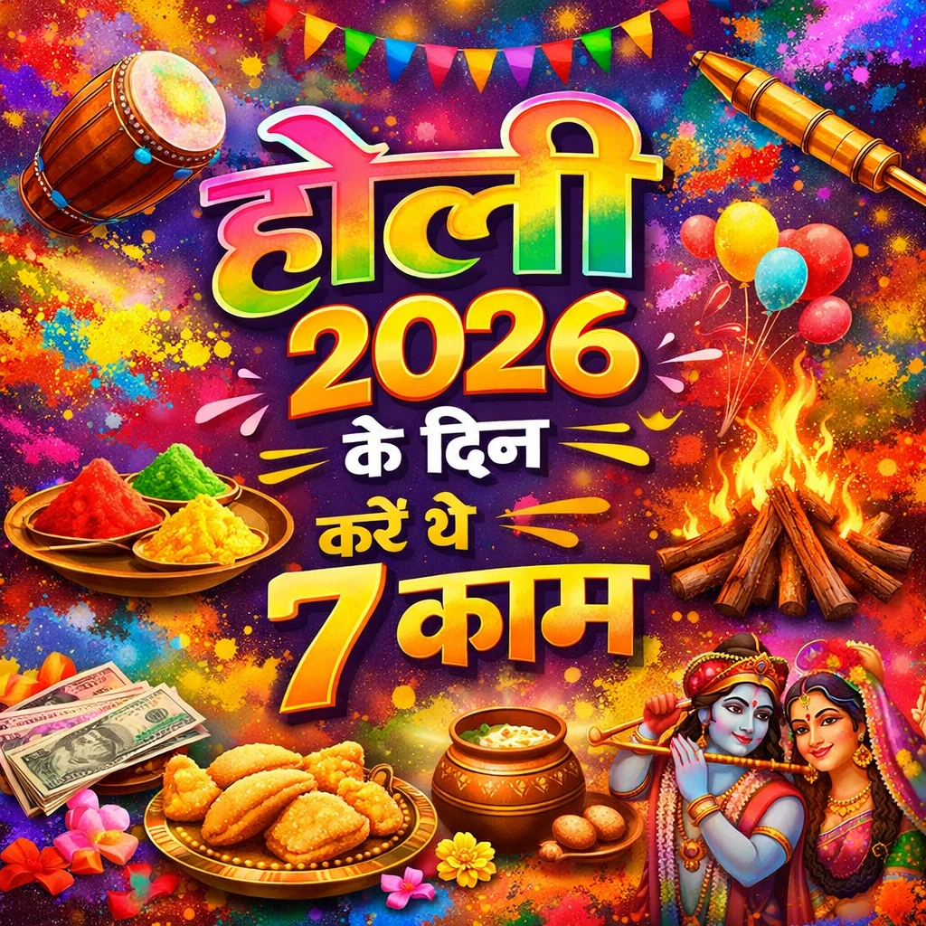 Holi 2026 Ke Din Kare Ye 7 Kaam, Holi 2026 Upay