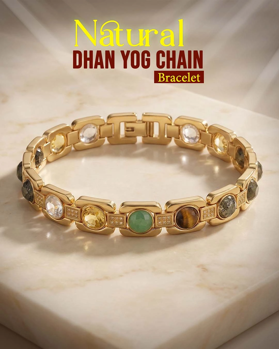 natural dhan yog chain bracelet