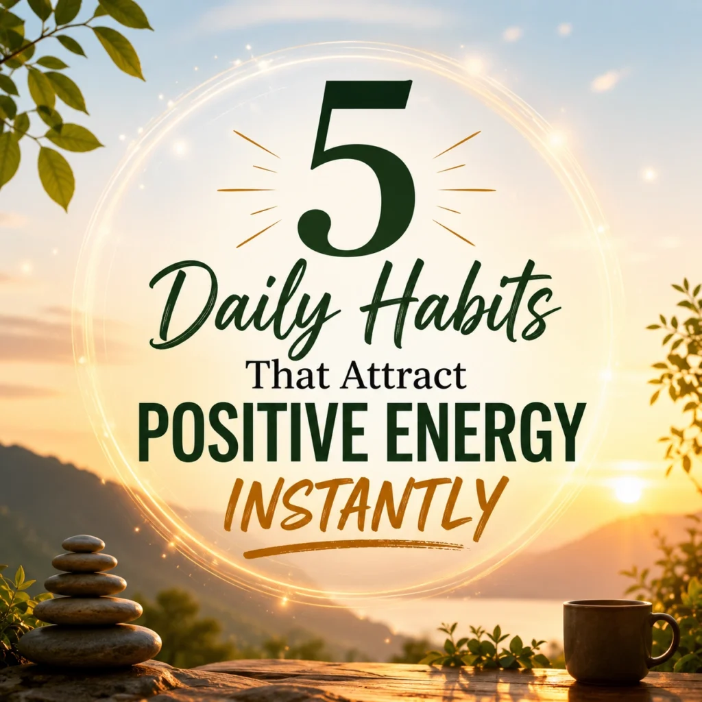 positive energy habits,
daily habits for positive energy,
how to attract positive energy,
spiritual daily routine,
habits to raise vibration
