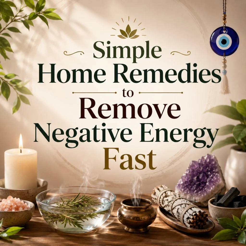 remove negative energy,
home remedies