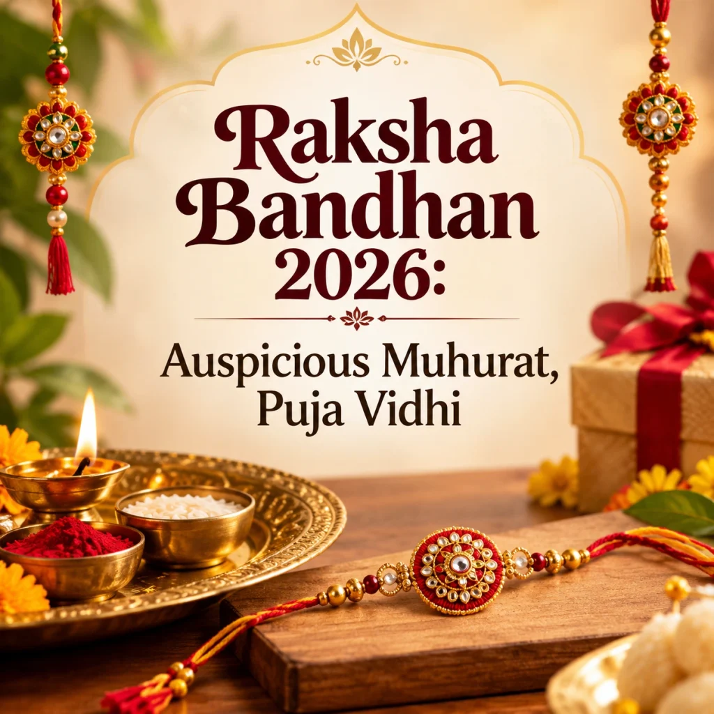 Raksha Bandhan 2026,
Raksha Bandhan Shubh Muhurat,
Raksha Bandhan Puja Vidhi,
Rakhi Astrology Remedies